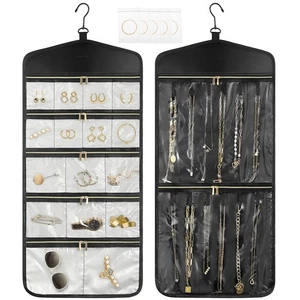 Organizador de Joyería de Viaje, Organizador de Joyería Colgante Almacenamiento con Cremallera... - Imagen 1 de 6