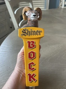 Shiner Bock Ceramic Ram Beer Tap Handle 11.5” - Picture 1 of 6