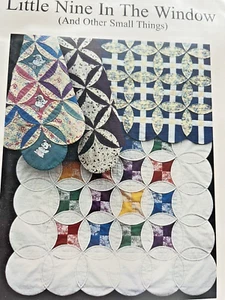 Mini 9 in the Window Quilt Pattern with 2 Plastic Templates Cottage Core - Picture 1 of 5