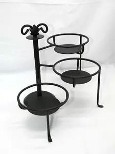 Canasta de hierro forjado Longaberger soporte ajustable giratorio configurable - Imagen 1 de 7