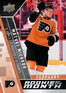 2024-25 Matvei Michkov Upper Deck Game Dated Moments Rookie of the Month #R-5 - Picture 1 of 2