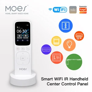 Interruptor de escena inalámbrico inteligente MOES WiFi Tuya panel táctil de control central portátil - Imagen 1 de 14