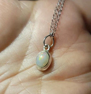 Ethiopian Opal Pendent on .925 SS with SS Chain Included. EOPL563L - Picture 1 of 4