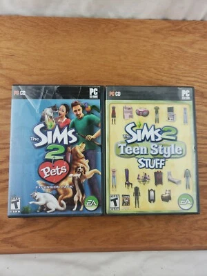 Pc Gaming, Bundle of 2, The Sims 2, Teen Style Stuff & The Sims 2 Pets Expansion - Image 1 of 2