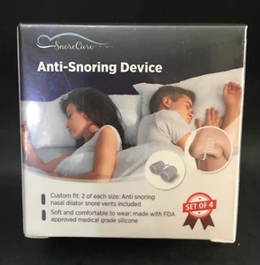 SnoreCare Anti Snoring Device Nose Vents 2 Large Sets 2 Small Sets - Picture 1 of 5