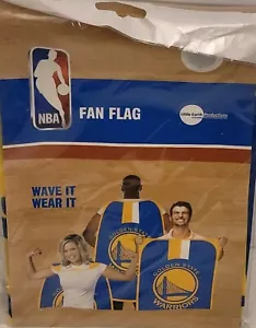 NBA Golden State Warriors Fan Flag Wave It Wear It Basketball Sports ๐ Go Team - Picture 1 of 24