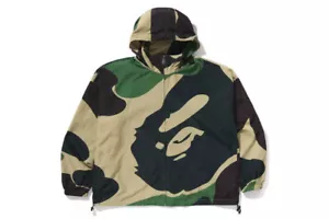 A Bathing Ape Men's Retractable Hood Jacket 2025 SS ABC CAMO Pattern From Japan - Picture 1 of 15