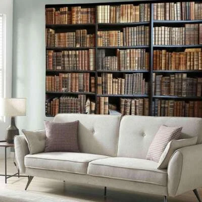 lustig Bücher Vintage Poster XXL Wandteppich Wandbehang Wandtapete Hintergrund - Bild 1 von 4