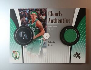 44/75 Delonte West 2006-07 E-X Clearly Authentics Patches #CAWE Jsy Jersey Card