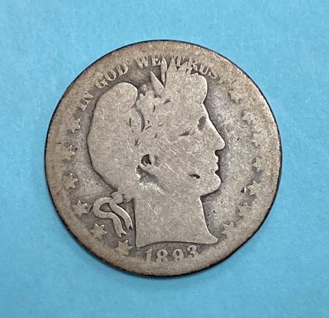 1893 O Barber Half Dollar ~ Old United States Silver Coin Cover