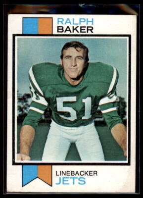 1973 Topps Ralph Baker #486 New York Jets - Image 1 of 2