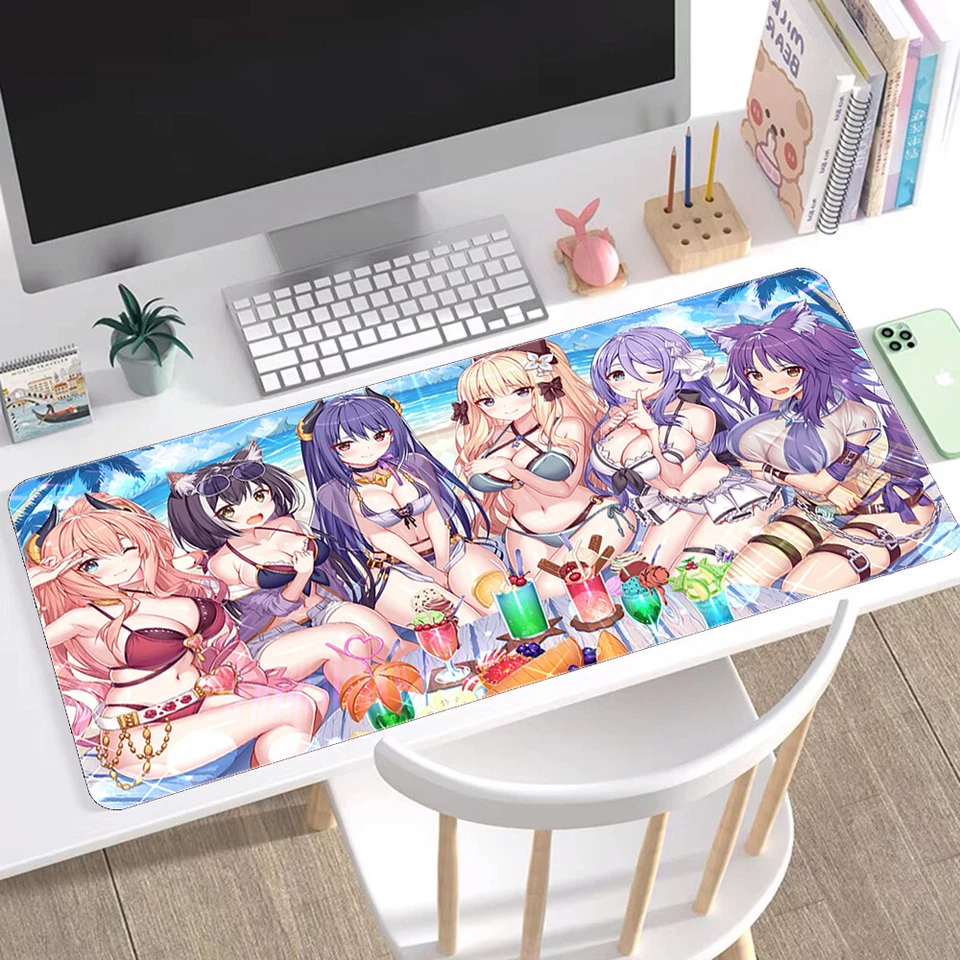Anime Girls Mouse Pad, Kawaii Gaming Mouse Pad Large Size XXL, Hentai Mouse Pad - Immagine 1 di 1