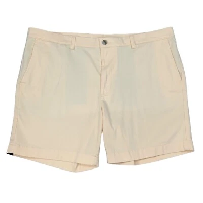 Pantalones Cortos Roundtree & Yorke Para Hombres 42 Amarillos Informales Chinos Frente Plano Calce Clásico Nuevos Foto 1 de 4