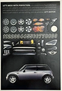 Foglio Adesivo Personalizzabile Mini Cooper Vintage 2002 Let’s Motor Ad Promo Campagna - Foto 1 di 4