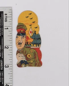 Vintage Menko Playing Card Japanese Military 1930' China - Japan War Pop Art 109 - Picture 1 of 2