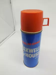 Vintage Maxwell House Thermos 9.5”H Metal Collectible - Picture 1 of 9