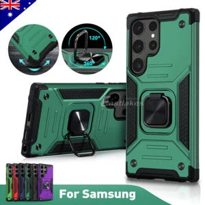 For Samsung S25 S24 S23 FE S22+ Ultra Case Heavy Shockproof Magnetic Plate Cover - Picture 1 of 18