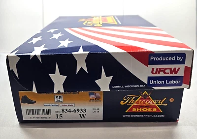 Thorogood Street Athletics 中帮鞋 邮政批准 尺寸 15 宽 全新带盒 — 第 1/4 张图片