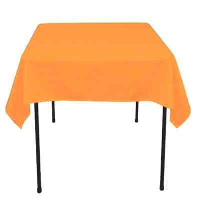 60"x 60 inch Square Overlay Tablecloth 100% polyester Wholesale Wedding party - Image 1 of 4