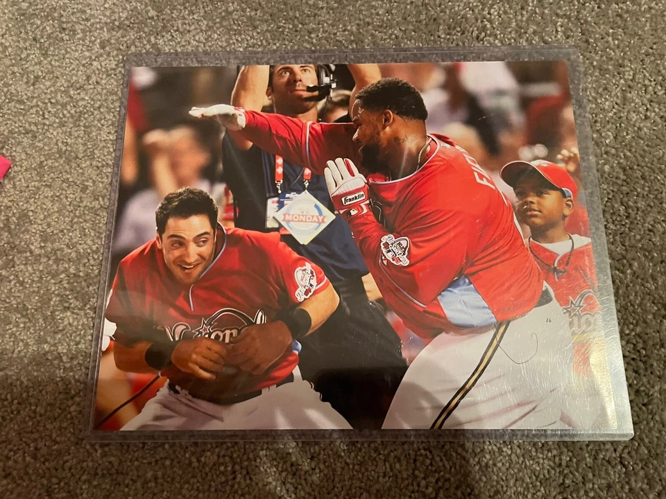 Prince Fielder & Ryan Braun Milwaukee Brewers MLB Home Run Derby 2009 8" x 10" - Image 1 of 1