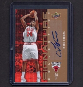 TYRUS THOMAS 2009-10 Upper Deck Auto Insert NBA Basketball Card #194 PSA - Bild 1 von 2