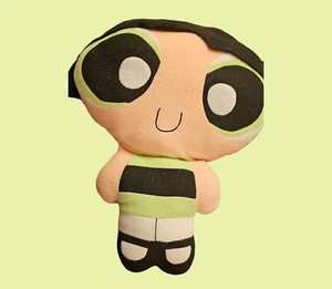 Cuscino Powerpuff Ragazze Buttercup Peluche Jumbo Cartoon Network Vintage Y2K Raro - Foto 1 di 2