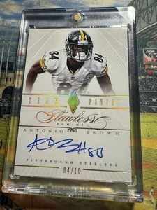 2014 RARE Panini Flawless - Flawless Signatures Gold #6 Antonio Brown /10 (AU) - Bild 1 von 7