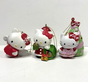Hello Kitty Christmas Ornaments Set of 3 Sanrio 2005 - Picture 1 of 9