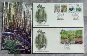 2004 Malaysia 100 Years Matang Mangroves 4v Stamps & MS pair FDC K/Lumpur Cachet - Picture 1 of 5