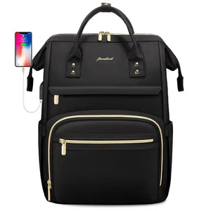 Damen Laptop Rucksack Arbeitstasche - passend für 15,6 Zoll mit Laptopfach Wasser... - Bild 1 von 9