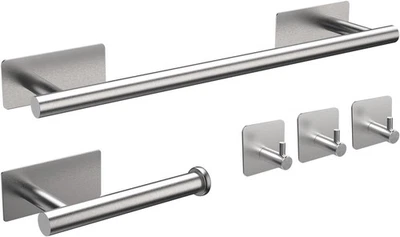 Ibergrif M34452A Set Porta Asciugamani Da Bagno, Contiene Porta Asciugamani Ades - Immagine 1 di 4