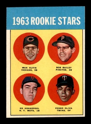 1963 Topps #228 Oliva/Alvis/Bailey/Kranepool Rookie Stars EX+ X3570861 - Image 1 of 3