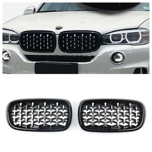 Car Diamond Front Grille Grill For BMW X5 F15 2015-2019 - Picture 1 of 5