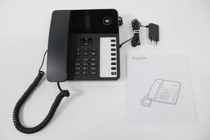 Gigaset Desk 600 - Schwarz - schnurgebundenes Telefon - Display, Anrufer-ID - Fr - Zdjęcie 1 z 1