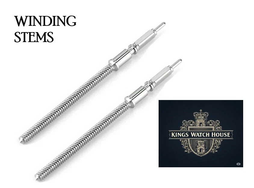 Enicar 1292 Winding Stem watch part 75-59 255F (2 Piece) tap 8 - Image 1 of 1