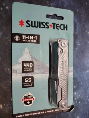 Swisstech Messer 11 in 1 Multitool Klappmesser - Bild 1 von 2