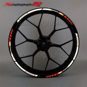 S1000R Motorsport motorcycle reflective wheel stickers rim stripes for bmw Hp4 - Picture 1 of 6