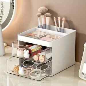 NEW Small Desk, Make  Up Organizer With 2 Drawers, Office Desktop Storage Box