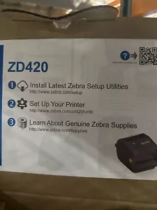 Zebra ZD420 Thermal Transfer Printer - Monochrome - Desktop - Picture 1 of 2