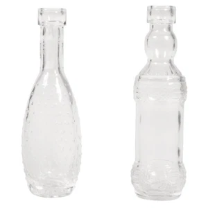 Set Mini-Vasen sortiert, 3,5cm ø, 11,5cm, 40ml, Öffnung ø1cm, Box 2 Stück - Picture 1 of 3