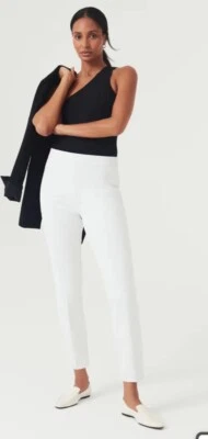 SPANX Women's Petite XL On-the-Go Ankle Slim Straight Pant White - Image 1 of 4
