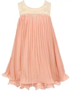 Ärmelloses Satin Spitze Perle Baby Puppe Kleid Urlaub Party Blume Mädchen Kleid - Bild 1 von 17