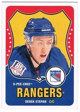 2010-11 O-PEE-CHEE RETRO ROOKIE CARD BLANK BACK #538 DEREK STEPAN !! RARE !!