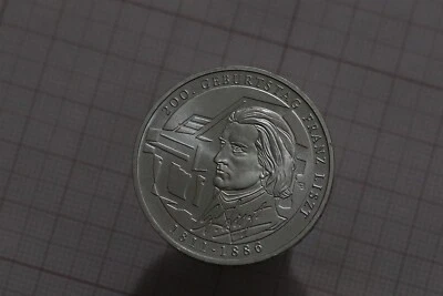 🧭 🇩🇪 GERMANY 10 EURO 2011 SILVER 200th Birthday Franz Liszt B77 #K2693 - Image 1 of 2