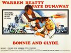 BONNIE AND CLYDE 1967 UK quad poste rprint 30x40&quot; Warren Beatty Faye Dunaway