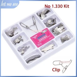 TOR BM Dental Saddle Contoured Metal Matrices Matrix Bands Clamp with Springclip - Picture 1 of 14