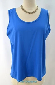 Clear Sky Womens Sleeveless tank Top blouse cami slinky matte jersey SIZE 1X NEW - Picture 1 of 4