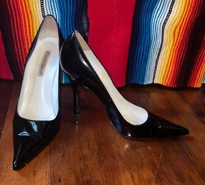 Charles David Women's Black Patent Leather Stiletto Pump Heels Size 9.5 - Picture 1 of 7