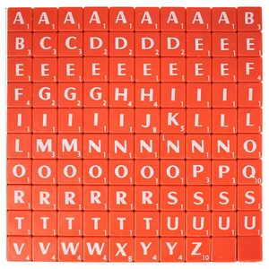 Pack 100/200/300 piezas de piedras de plástico letras número A a Z alfabeto palabra - Imagen 1 de 18