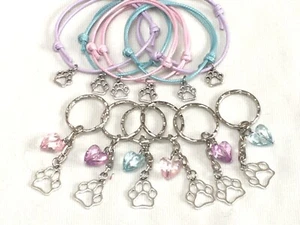 6 PAW PATROL FRIENDSHIP BRACELETS & 6 KEYRINGS Party BAG FILLERS - Picture 1 of 1